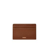 Fossil Women's Evie Leather Tote, Medium Brown, One Size, Logan Card Case