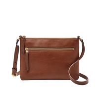 Fossil Women's Fiona Leather Small Crossbody Handbag, Brown