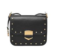 Fossil Women's Flap Crossbody Lennox Soft Cowhide ZB1974001, Black, 20.3 cm L x 5.7 cm W x 17.1 cm H