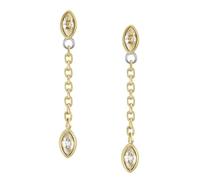 Fossil Women's Gold Stainless Steel Stud Earrings