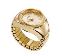 Fossil Women's Gold Tone Stainless Steel 15mm Watch Ring