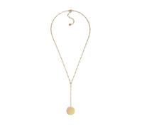 Fossil Women's gold tone Stainless Steel with lobster clasp closure Round pendant necklace