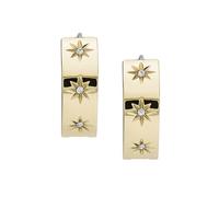 FOSSIL, Women's stainless steel No Gemstone Earrings, Gold, L: 16mm, W: 6mm - JF03870710