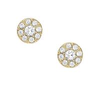 Fossil Earrings for Women , Length: 7mm, Width: 7mm Gold Stainless Steel Earrings, JF04375710