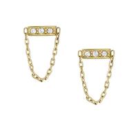 Fossil Women's Gold tone Stainless steel with post/stud closure Earrings