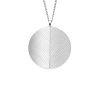 Fossil Women's Harlow Locket Collection Stainless Steel Pendant Necklace, JF04737040
