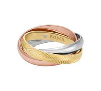 Fossil Women's Harlow Multicolor Stainless Steel Ring, JF048079985