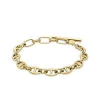 Fossil Women's Heritage D-Link Gold-Tone Stainless Steel Chain Bracelet, JF04759710