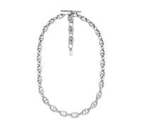 Fossil Women's Heritage Silver Stainless Steel Necklace, JA7242040