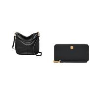 FOSSIL Women's Jolie Black Leather Bag and Lennox Wallet, Set
