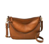 Fossil Women's Jolie Leather Crossbody Purse Handbag for Women, Saddle, One Size