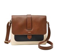Fossil Women's Kinley Small Crossbody Purse Handbag, Neutral Colorblock, One Size