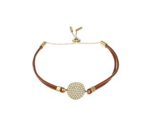 Fossil Women's Leather Bracelet or Semi-Precious with Slider Clasp