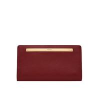 Fossil Women's Liza Flat Bifold Litehide Leather SL7891G602, red, 17.1 cm L x 2.5 cm W x 9.5 cm H, Casual