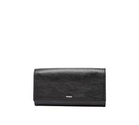 Fossil Women's Logan Flap Clutch Wallet, Black, One Size