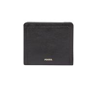 Fossil Women's Logan Leather RFID-Blocking Bifold Wallet for Women, Black, One Size