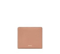 Fossil Women's Logan Leather RFID Blocking Small Bifold Wallet, Tranquil Pink