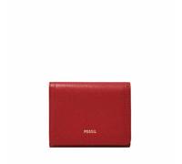 Fossil Women's Logan Tri-Fold Wallet, Red, Small