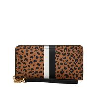 Fossil Women's Logan Zip Clutch, Cheetah, One Size
