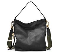 Fossil Women's Maya Small Hobo Purse Handbag, Black, One Size