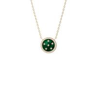Fossil Women's Merrit Northlight Collection Green Mother of Pearl Gold Tone Pendant