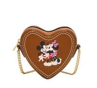 Fossil Women's Mickey and Friends Brown Leather Mini Bag, SL10052216, brown, S, Casual
