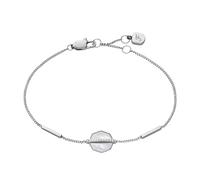 FOSSIL Women's Stainless steel with lobster clasp closure slim chain bracelet