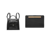 FOSSIL Women's Parker Black Leather Bag and Liza Wallet, Set