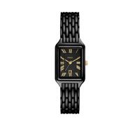 Fossil Women's Raquel Three-Hand Date Black Stainless Steel Watch