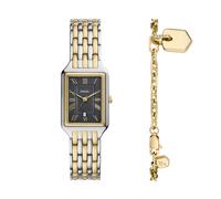 Fossil Women's Raquel Three-Hand Date Two-Tone Stainless Steel Watch and Bracelet Set