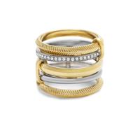Fossil Women's Ring Harlow, Two-Tone or Gold-Tone Stainless Steel Prestack