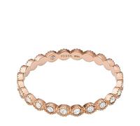 Fossil Women's Ring Sadie All Stacked Up Rose Gold-Tone Stainless Steel Band Ring