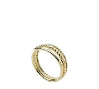 Fossil Women's ring Vintage Heritage stainless steel gold colored, JF03801710