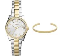 FOSSIL Women's Scarlette Mini Two-Tone Stainless Steel Watch and Harlow Gold-Tone Bracelet, Set