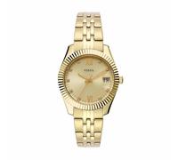 Fossil Women's Scarlette Three-Hand Date, Gold-Tone Stainless Steel Watch, ES5338