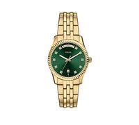 Fossil Womens Scarlette Three-Hand Day-Date Gold-Tone Stainless Steel Watch, Es5460 Gold