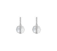 Fossil Women's Silver-Tone Brass Earring, JF04911040