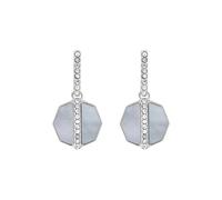 Fossil Women's Silver-Tone Brass Earring, JF04911040