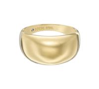 Fossil Women's All Stacked Up Gold Tone Stainless Steel Band Ring, JF04746710, Stainless Steel, No Gemstone