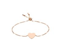 Fossil Bracelet for Women Classics, min.inner length:165mm Rose Gold Stainless Steel Bracelet, JF02965791