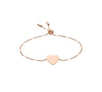 Fossil Bracelet for Women Classics, min.inner length:165mm Rose Gold Stainless Steel Bracelet, JF02965791
