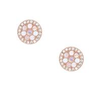 Fossil Women's Stainless Steel or Semi- Precious with Lock Back closure Earrings