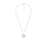 FOSSIL Women's Stainless Steel with lobster clasp closure Round zodiac pendant necklace