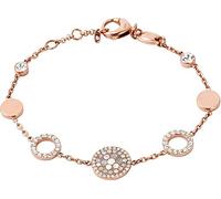 Fossil Women's Stainless steel with lobster clasp closure slim chain bracelet