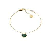 FOSSIL Women's Stainless steel with lobster clasp closure slim chain bracelet