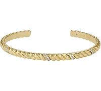Fossil Women's Stainless Steel with open Cuff bangle bracelet