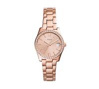 Fossil Watch for Women Scarlette Mini, Quartz Movement, 32 mm Rose Gold Stainless Steel Case with a Stainless Steel Strap, ES4318