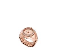 Fossil Women's Watch Ring Quartz Stainless Steel Watch Color: Rose Gold Glitz (Model: ES5320)