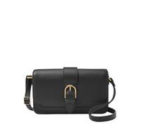 Fossil Women's Zoey Leather Small Crossbody Purse Handbag Black (Mode