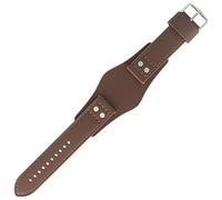 Fossil wristwatch strap, 22 mm, smooth brown leather, watchstrap set CH-2565.